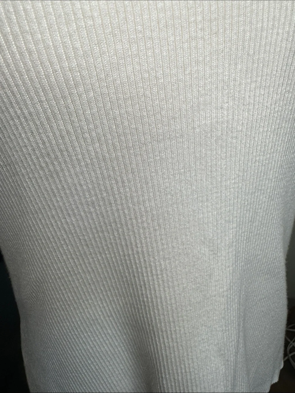Women XL Boho Y2K White Sleeveless Knit Sweater Top Teal & Yellow Beading